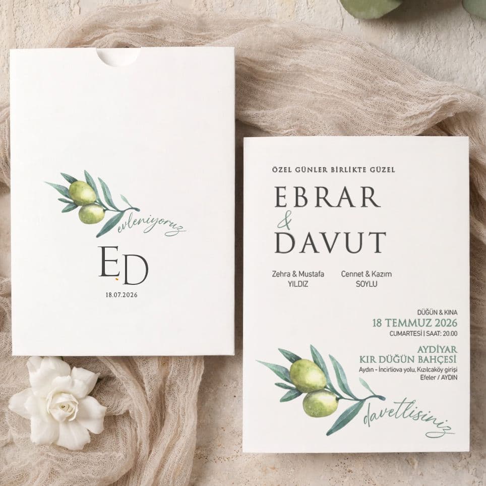 Üstten Geçmeli Davetiyeler